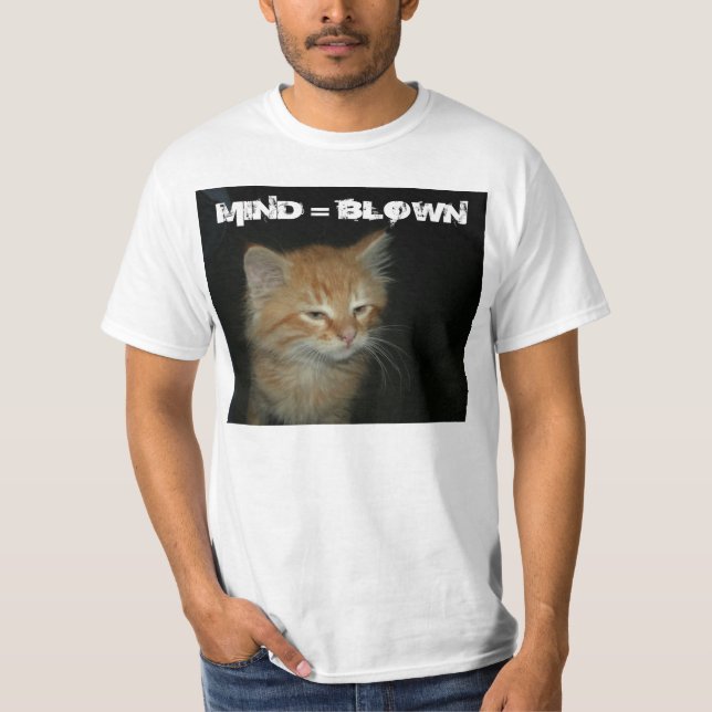Kitty "MIND = BLOWN" Mens Value T-shirt (Devant)