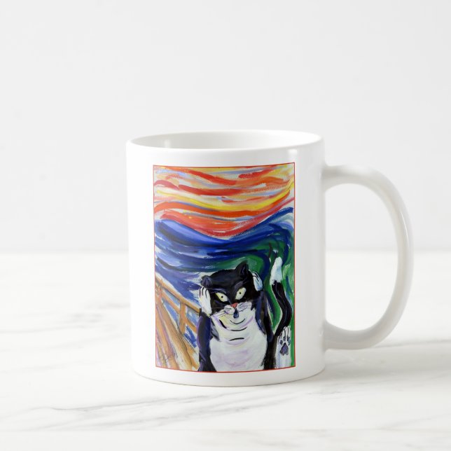 Kitty Scream Custom Amoureux des chats Coffee Mug (Droite)