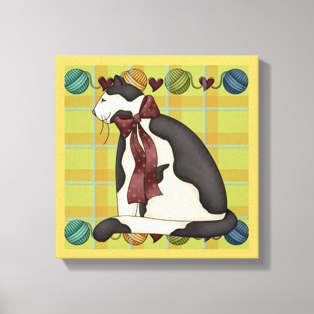 Kitty sur toile plate (Recto)