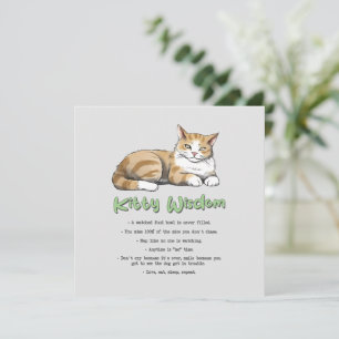 Kitty Wisdom - Règles de chats amusantes avec un c