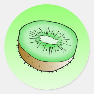 Kiwi - Autocollant rond classique
