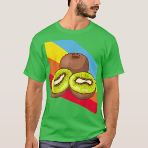 Kiwi Fruit Food Vegan Vegetarian T-shirt végétarie