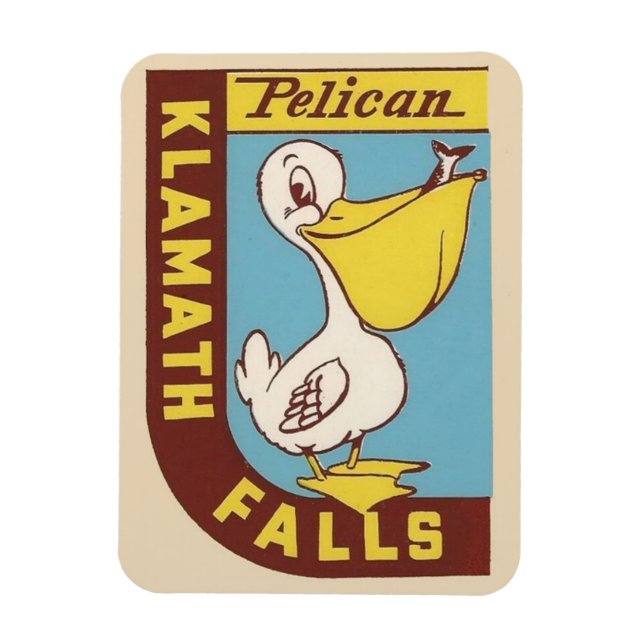 Klamath Falls, Oregon Magnet - Vintage voyage (Vertical)