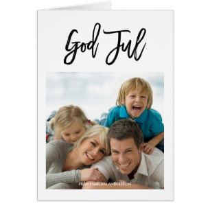 Klassisk jul fotohälsnings