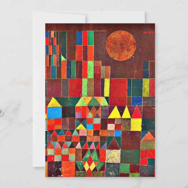 Klee - Château et Soleil, (Devant)