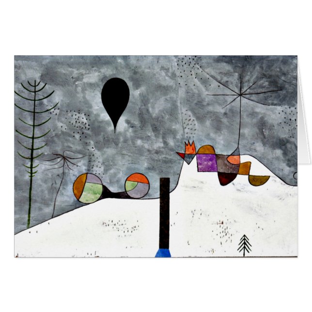 Klee - Hiver, peinture Paul Klee (Devant Horizontal)