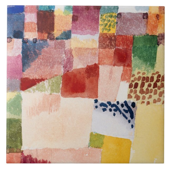 Klee - Motif de carreau de céramique Hammamet (Devant)