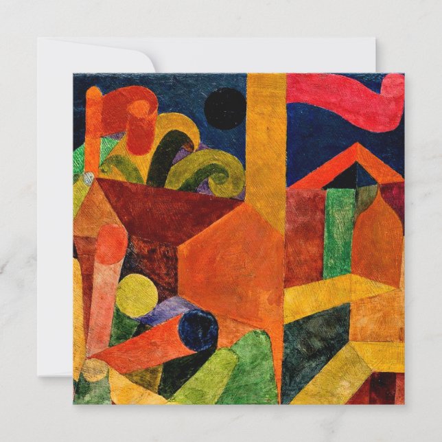 Klee - Paysage avec drapeaux (Devant)