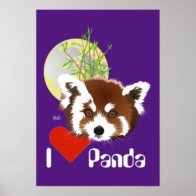 Kleiner Panda (Ailurus fulgens) Poster (Devant)