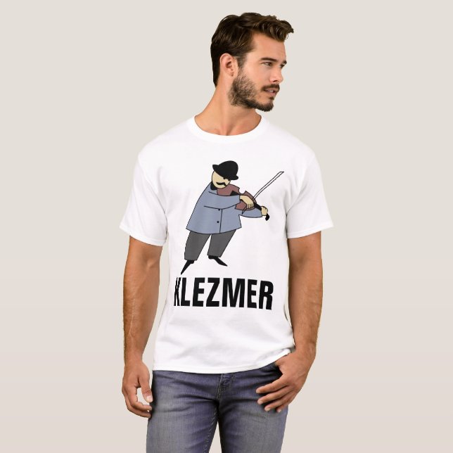 KLEZMER MUSIQUE, T-shirts juifs, Violoniste (Devant entier)