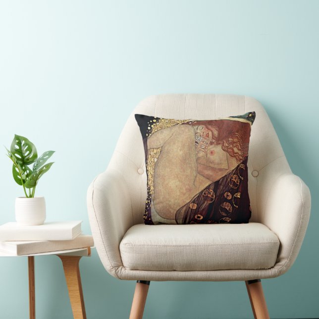 Klimt Danae Or Art Nouveau Coussin (Chaise)