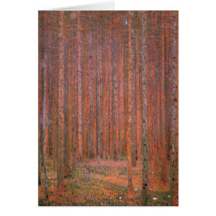 Klimt - Fir Forest I, tableau de Gustav Klimt