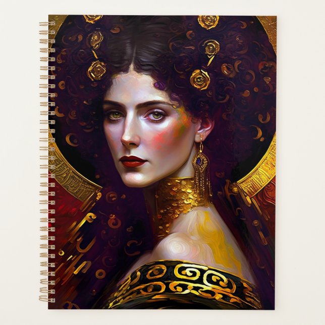 Klimt Inspiré Queen Goddess Planner (Devant)