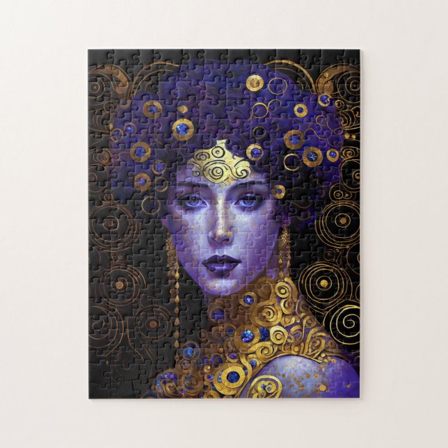 Klimt Inspiré Queen Goddess Puzzle (Vertical)