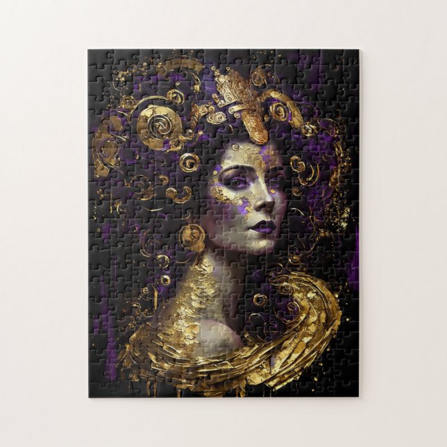 Klimt Inspiré Queen Goddess Puzzle (Vertical)