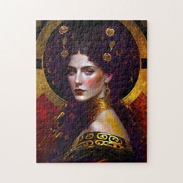 Klimt Inspiré Queen Goddess Puzzle (Vertical)