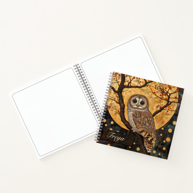 Klimt Owl Carnet Sketchbook Journal (Intérieur)