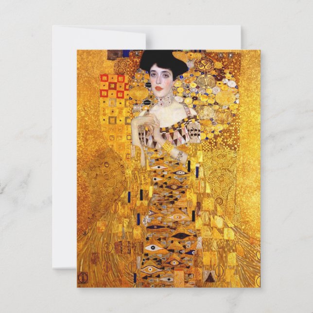 Klimt Portrait d'Adele Bloch-Bauer I Invitations (Devant)