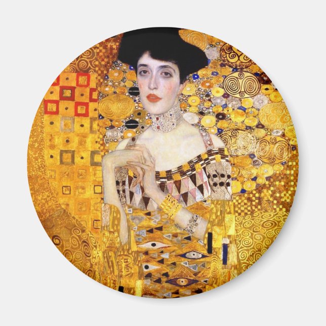 Klimt Portrait de Adele Bloch-Bauer I Magnet (Devant)