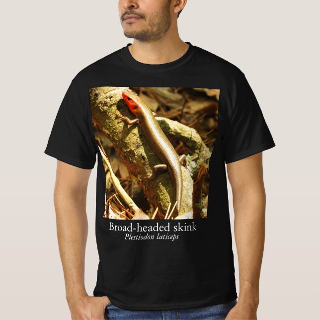 Knature Knowledge Broad-Headed Skink T-Shirt (Devant)