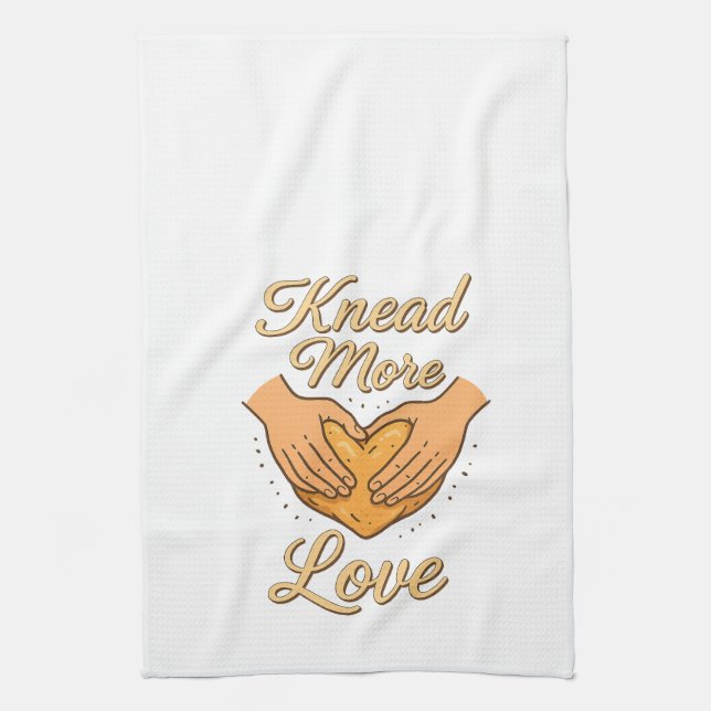 Knead More Love Serviette de cuisine (Vertical)