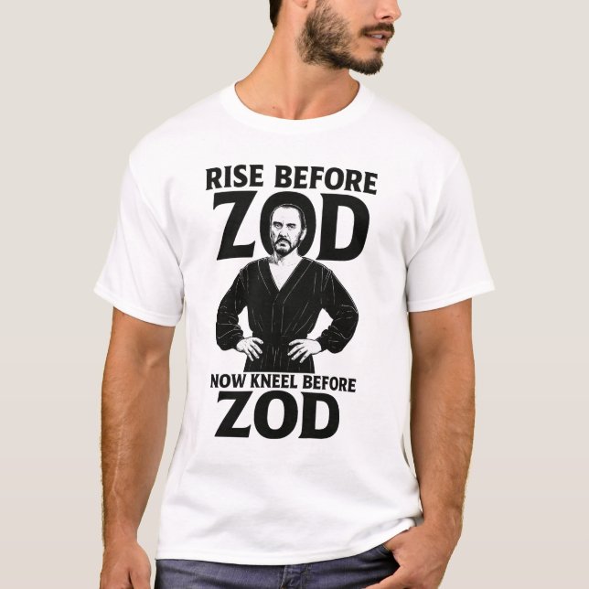 Kneel Before Zod – Conception de T-Shirt de Méchan (Devant)