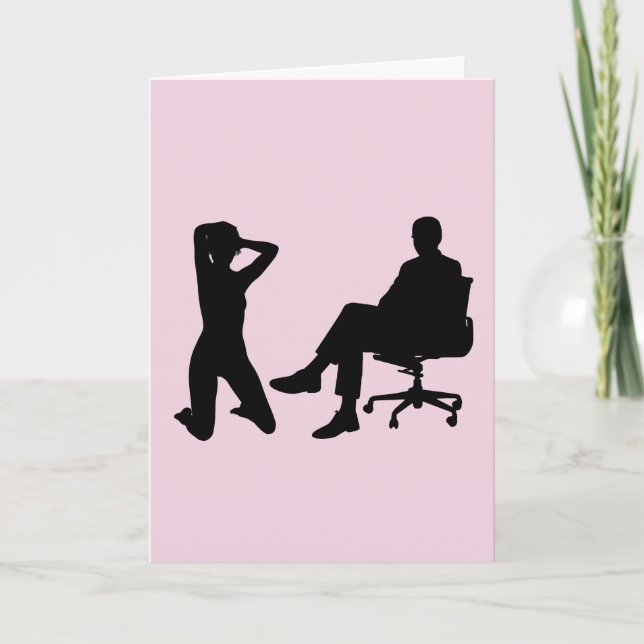 KNEELING FEMME & HOMME ASSIS DANS LE CHAISE CARTES (Devant)