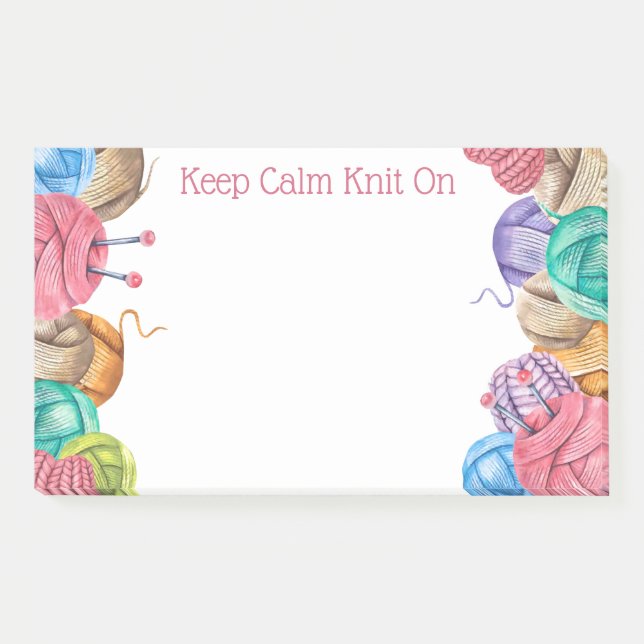 Knit Crochet Yarn Post-It Notes (Devant)