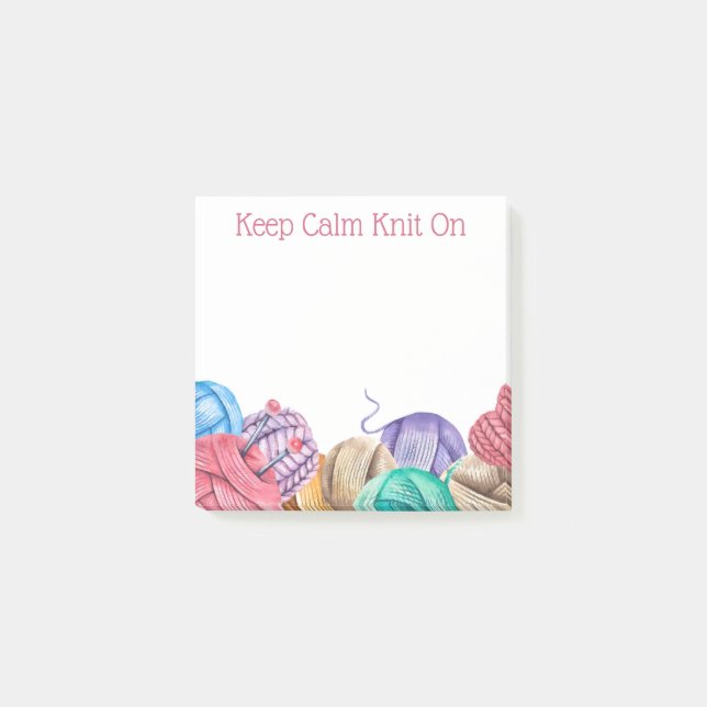 Knit Crochet Yarn Post-It Notes (Devant)