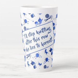 Knitting Saying Yarn Pattern Mug For Fiber Artists