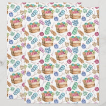 Knitting Scrapbook Paper