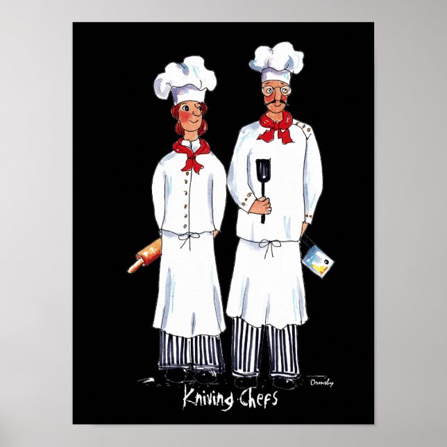 Kniving Chefs - poster (Devant)