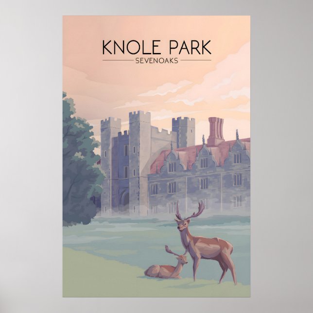 Knole Park Sevenoaks Affiche de voyage (Devant)