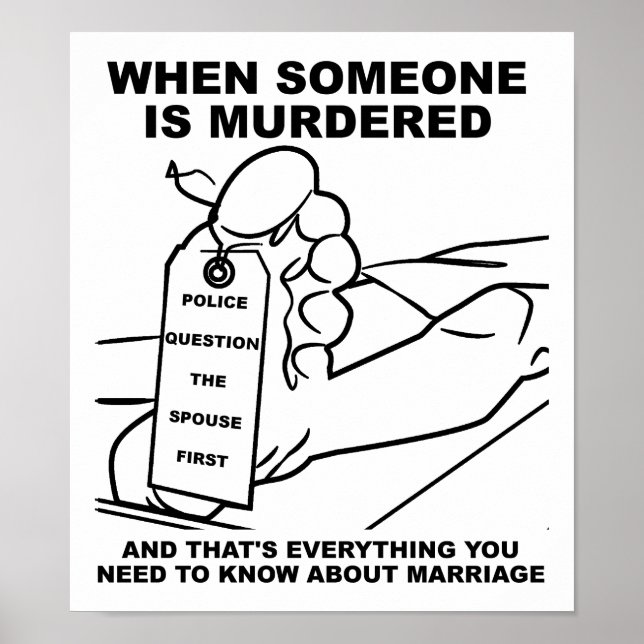 Know About Marriage Funny Poster (Devant)