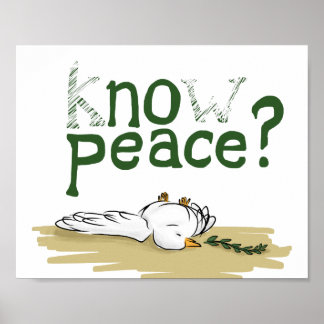Know Peace Civil Rights Protest Poster Art