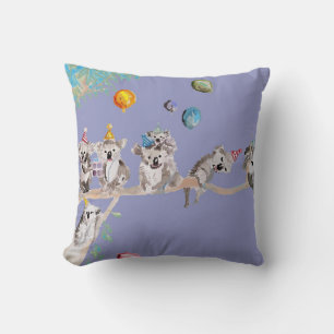 Koala Anniversaire Cute Koalas Enfants Coussin pou