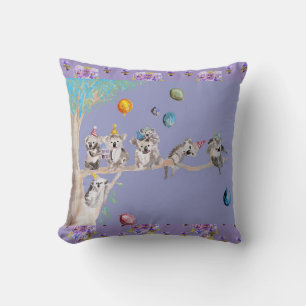 Koala Anniversaire Cute Koalas Enfants Coussin pou