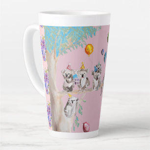 Koala Aquarelle rose Anniversaire Fête Latte Mug