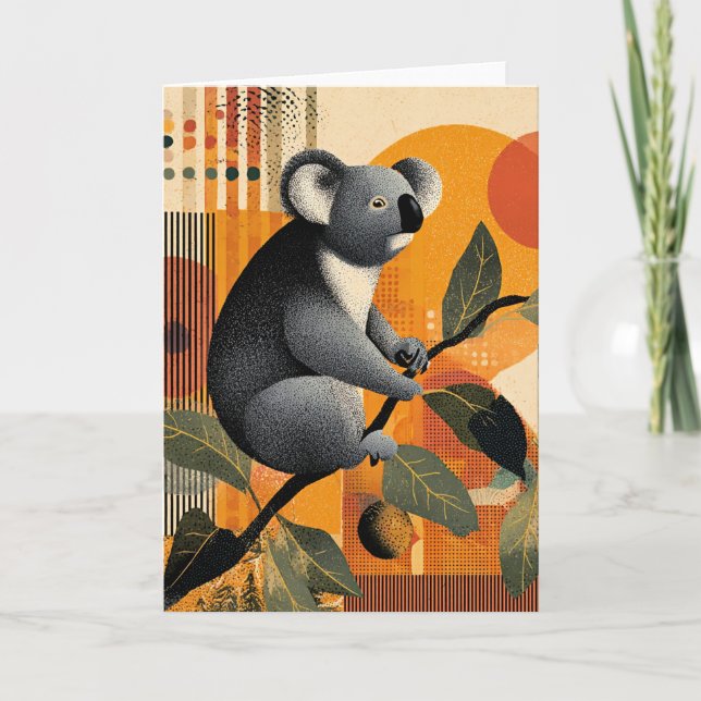 Koala assis dans un arbre (Devant)