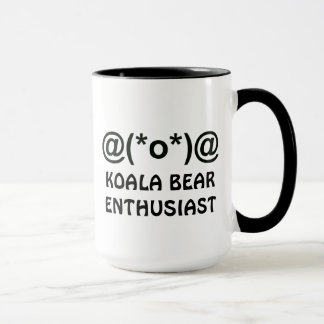 Koala Bear Enthousiaste Ringer Mug