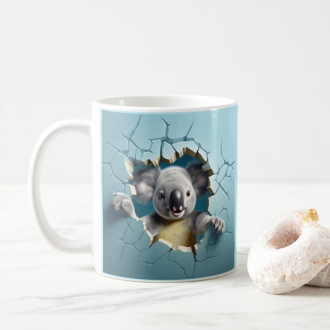Koala Breaking Café, Thé, Mug De cacao, Coupe (Avec donut)