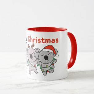 Koala Christmas Animaux Koalas Joyeux Noël Mug