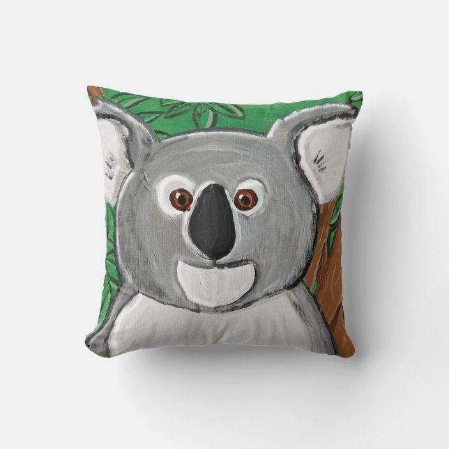 Koala coussin 16 x 16 carré (Recto)
