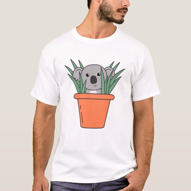 Koala Dans Le Haut De Fleur Drôle Koala Ours Koala (Devant)