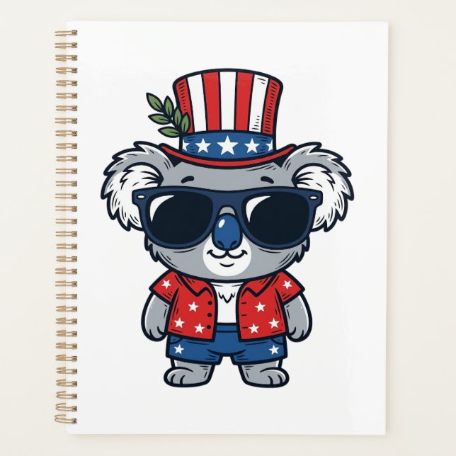 Koala patriotique style vintage vectoriel_1 (Devant)