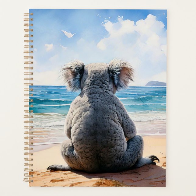 Koala regarde l'océan (Devant)