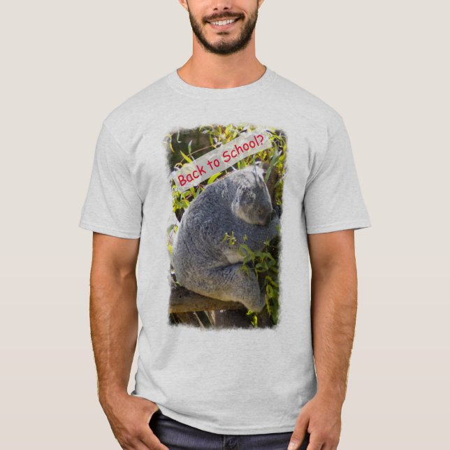Koala Retour à l'école T-shirt couleur (Devant)