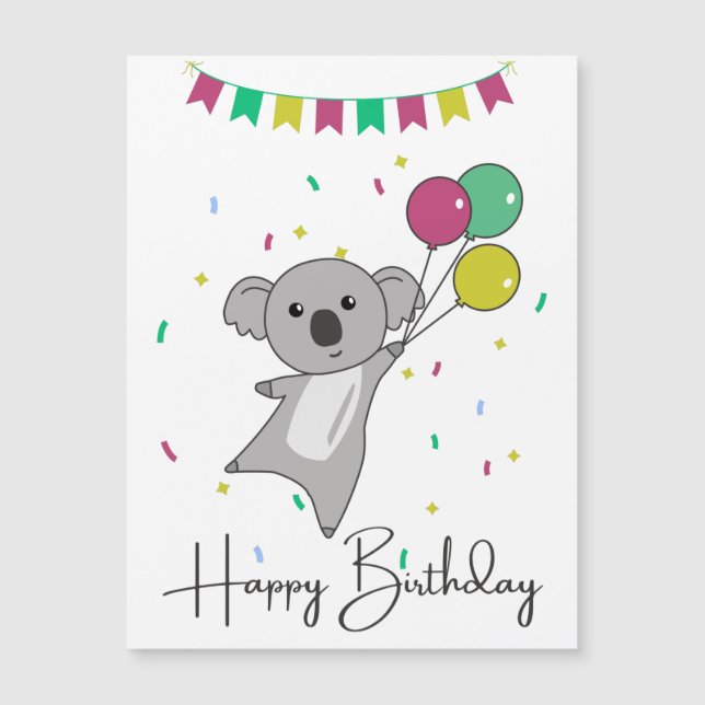 Koala Vous Souhaite Un Joyeux Anniversaire Koalas (Devant)