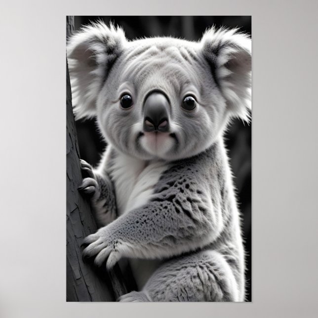 Koala Wildlife Majestic Nature Life Forest Poster (Devant)