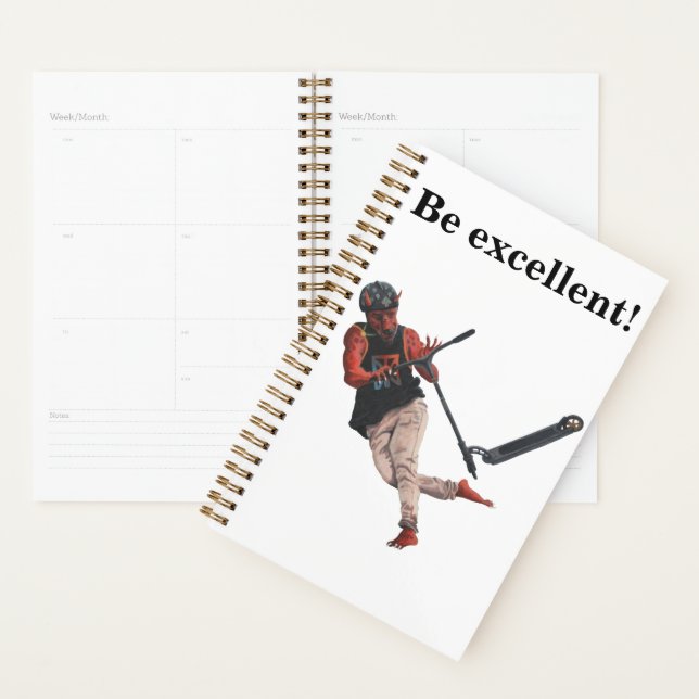 Kobold Kick Scooter Trick Imaginaire Art Planner (Devant avec enveloppe)